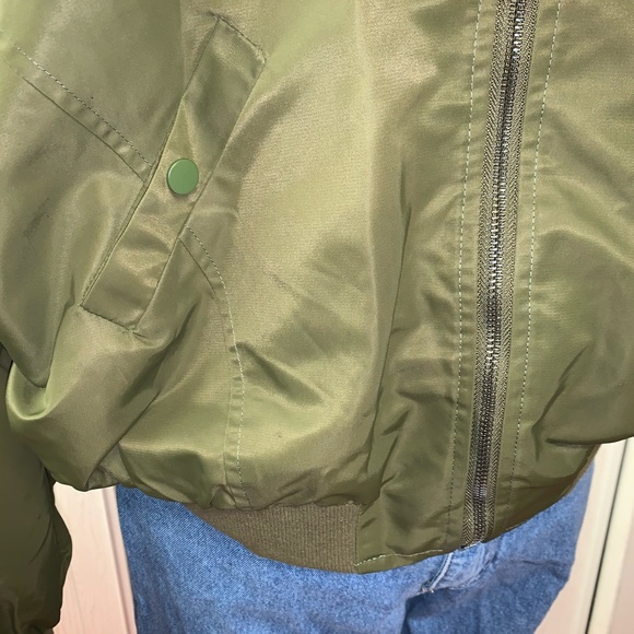 Vintage BOWIE BOMBER JACKET SILK SCREENED L - Picture 4 of 11